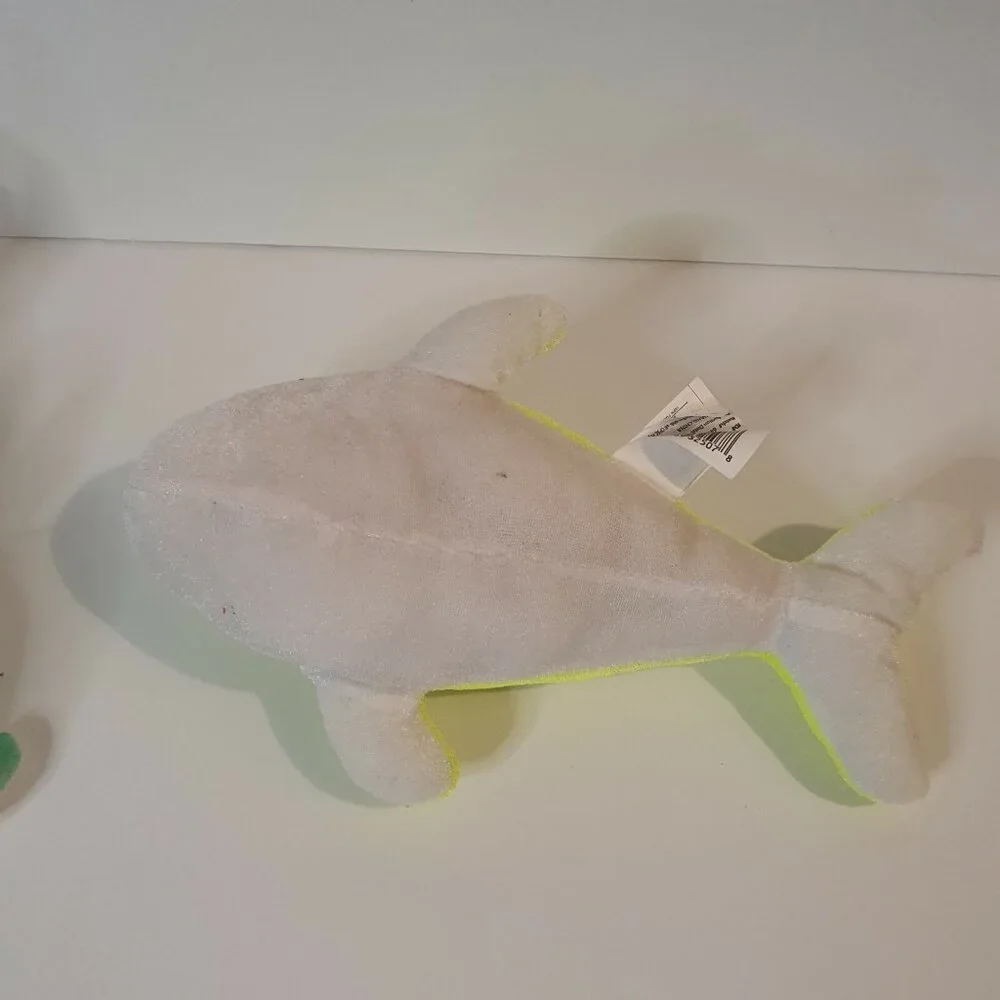 2 Dolphin Plush Kellytoy Unbranded Big Eyes Maui Embroidered Stuffed Animal Fish